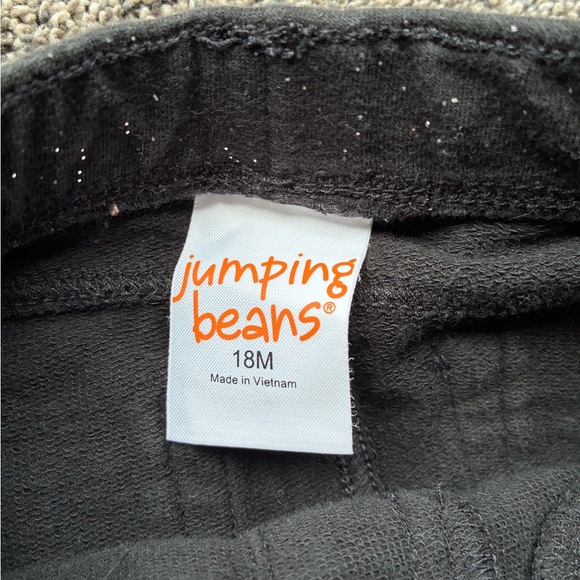 Jumping Beans Baby Girl Black Sparkle Pants, Size 18 Months - Picture 2 of 8